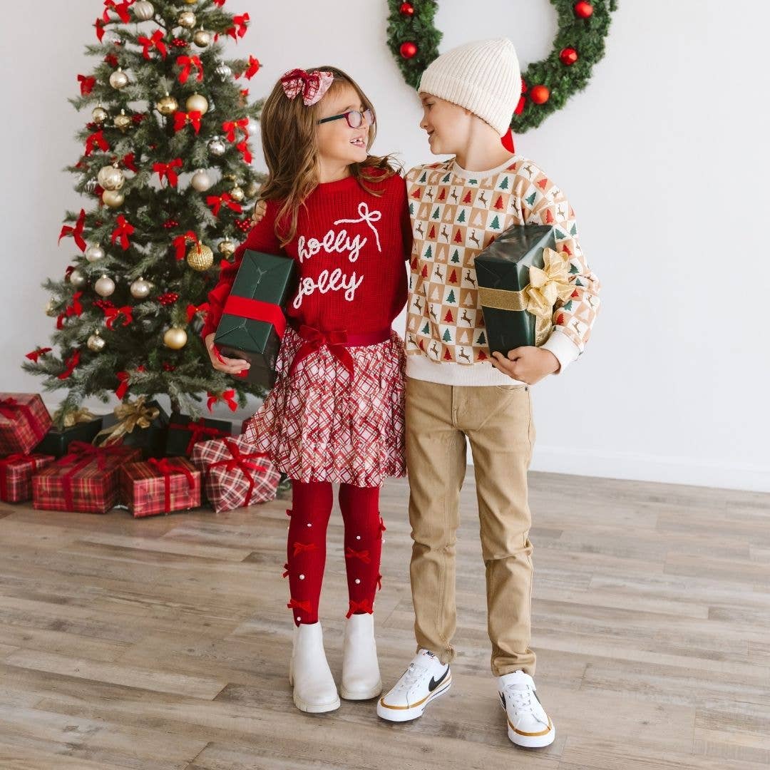 Cabin Christmas Sweatshirt - Sweet Wink Baby & Toddler Clothing sold by Rosebud & Jo