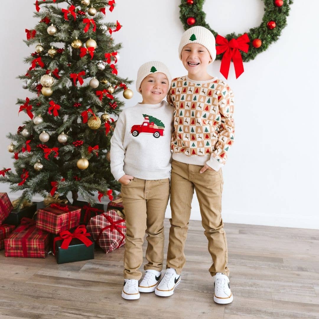 Cabin Christmas Sweatshirt - Sweet Wink Baby & Toddler Clothing sold by Rosebud & Jo