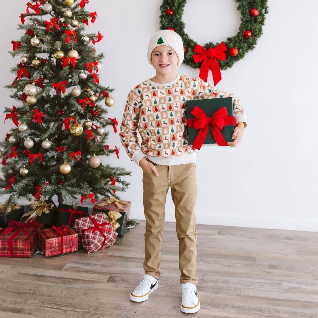 Cabin Christmas Sweatshirt - Sweet Wink Baby & Toddler Clothing sold by Rosebud & Jo