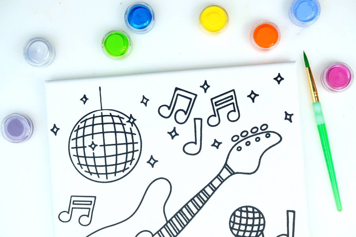 Canvas Painting Kit - Music Magic - Twirling Bird Creative Art sold by Rosebud & Jo