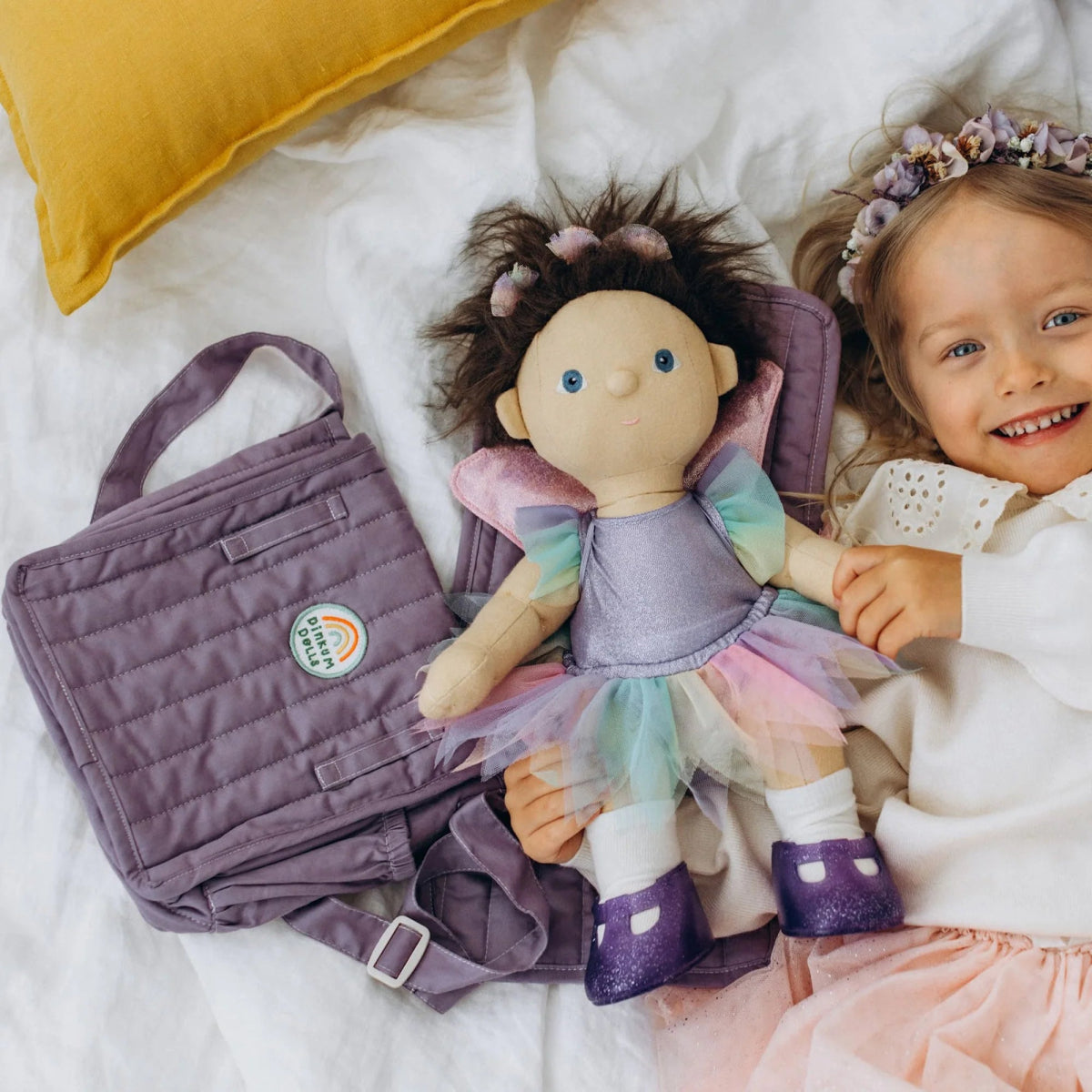 Carrie Convertible Changing Set in Lavender - Olli Ella Toy sold by Rosebud & Jo