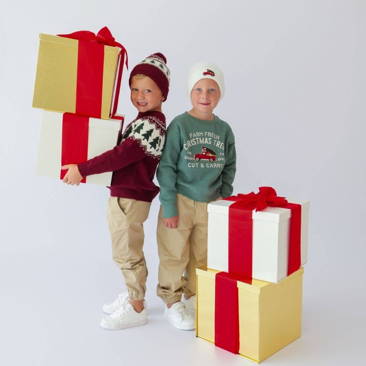 Christmas Truck Fair Isle Sweater - Sweet Wink Tops sold by Rosebud & Jo
