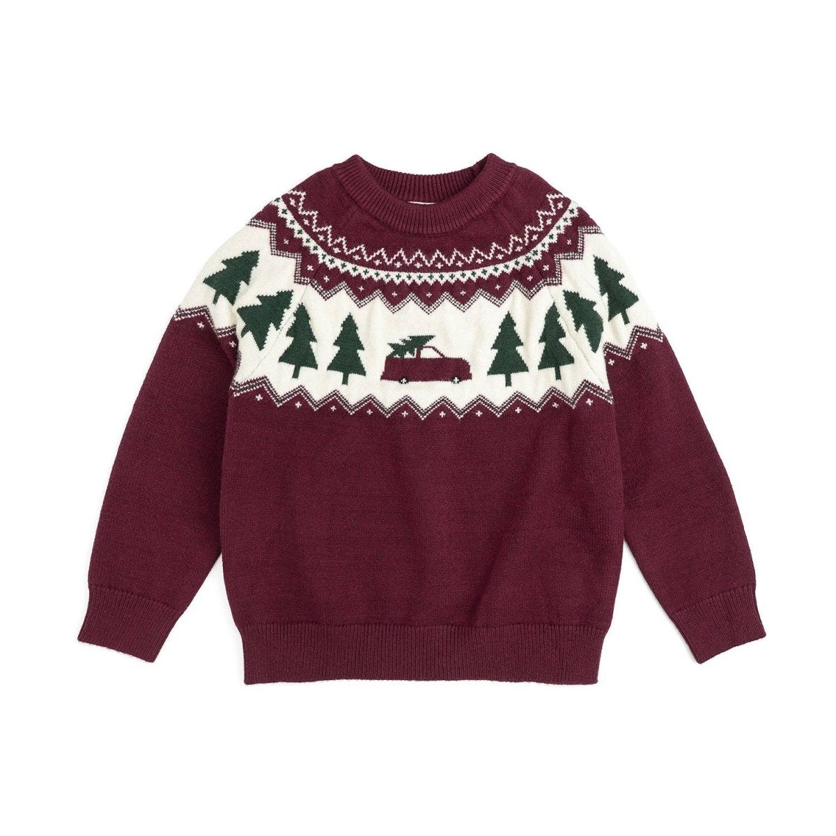 Christmas Truck Fair Isle Sweater - Sweet Wink Tops sold by Rosebud & Jo