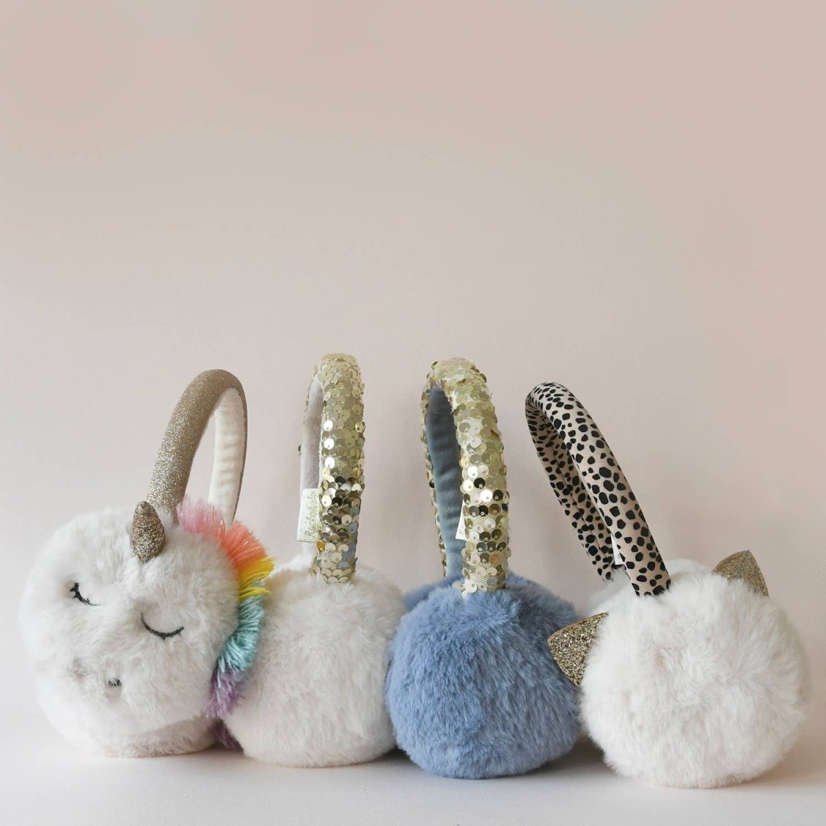 Clara Cat Leopard Print Earmuffs - Rockahula Kids US Hat sold by Rosebud & Jo