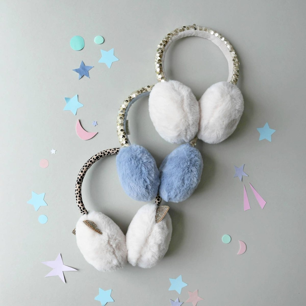 Clara Cat Leopard Print Earmuffs - Rockahula Kids US Hat sold by Rosebud & Jo