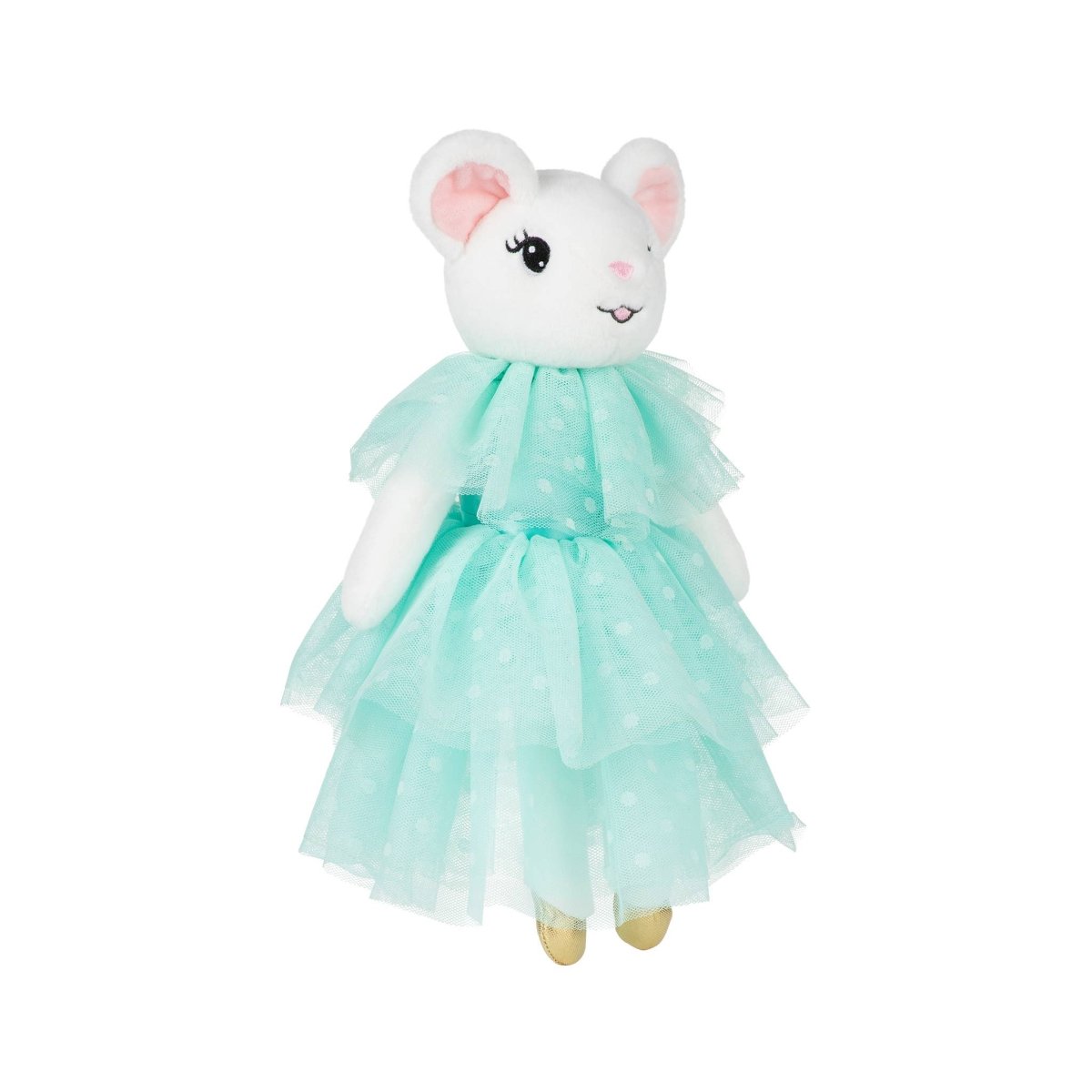 Claris The Mouse - Turquoise Plush Doll - Bunnies By the Bay Stuffed Animals sold by Rosebud & Jo