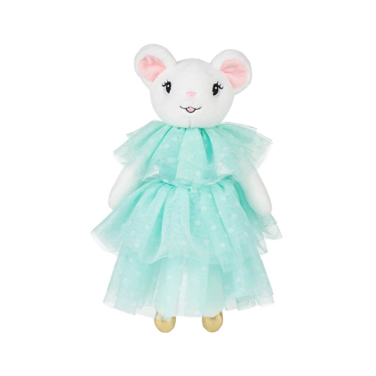 Claris The Mouse - Turquoise Plush Doll - Bunnies By the Bay Stuffed Animals sold by Rosebud & Jo