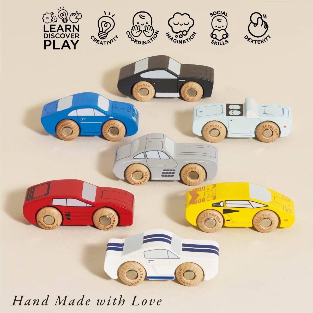 Classic Wooden Sports Cars - Le Toy Van, Inc. Toys sold by Rosebud & Jo