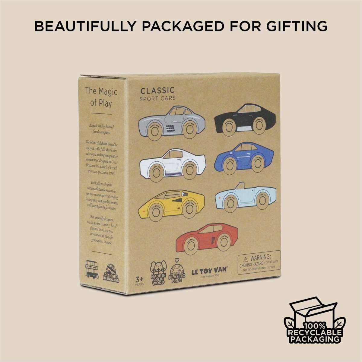 Classic Wooden Sports Cars - Le Toy Van, Inc. Toys sold by Rosebud & Jo
