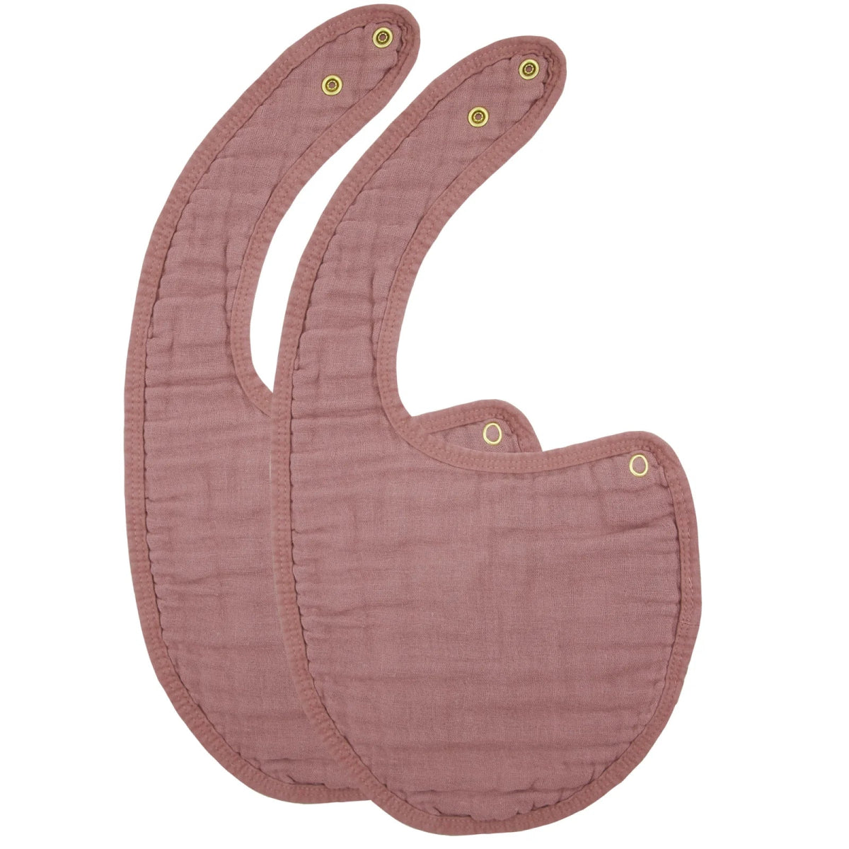 Cloud Muslin Bib 2 - Pack Set in Berry - Lou Lou & Company Bib sold by Rosebud & Jo