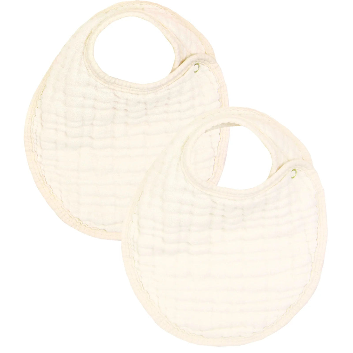 Cloud Muslin Bib 2 - Pack Set in Cream - Lou Lou & Company Bib sold by Rosebud & Jo