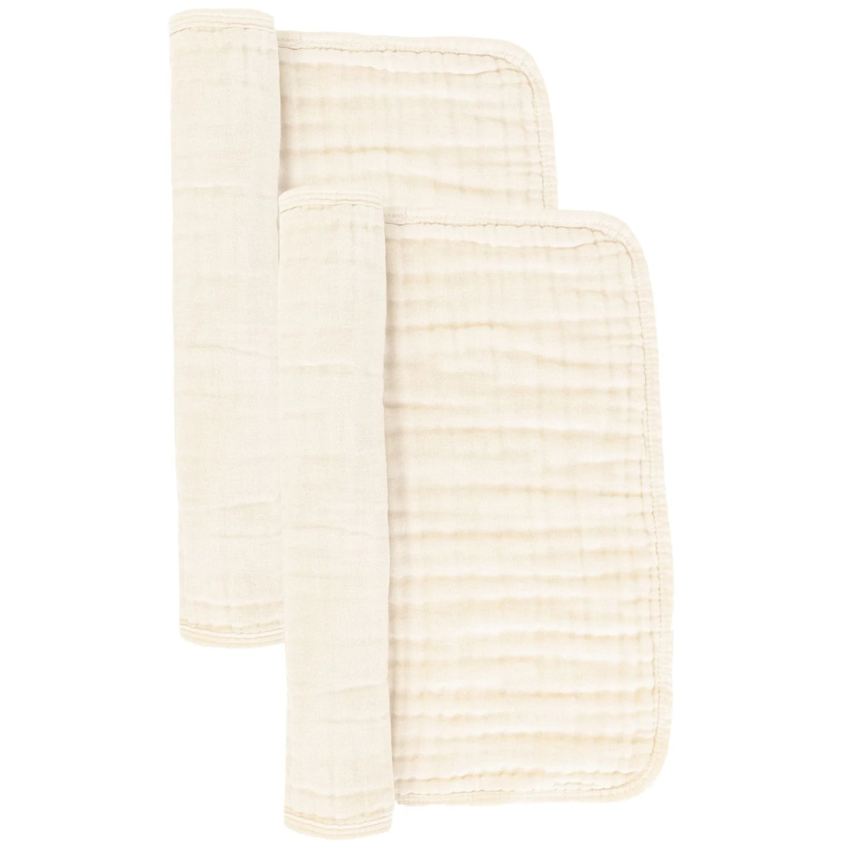 Cloud Muslin Burp Cloth Set in Cream - Lou Lou & Company Burp Cloth sold by Rosebud & Jo
