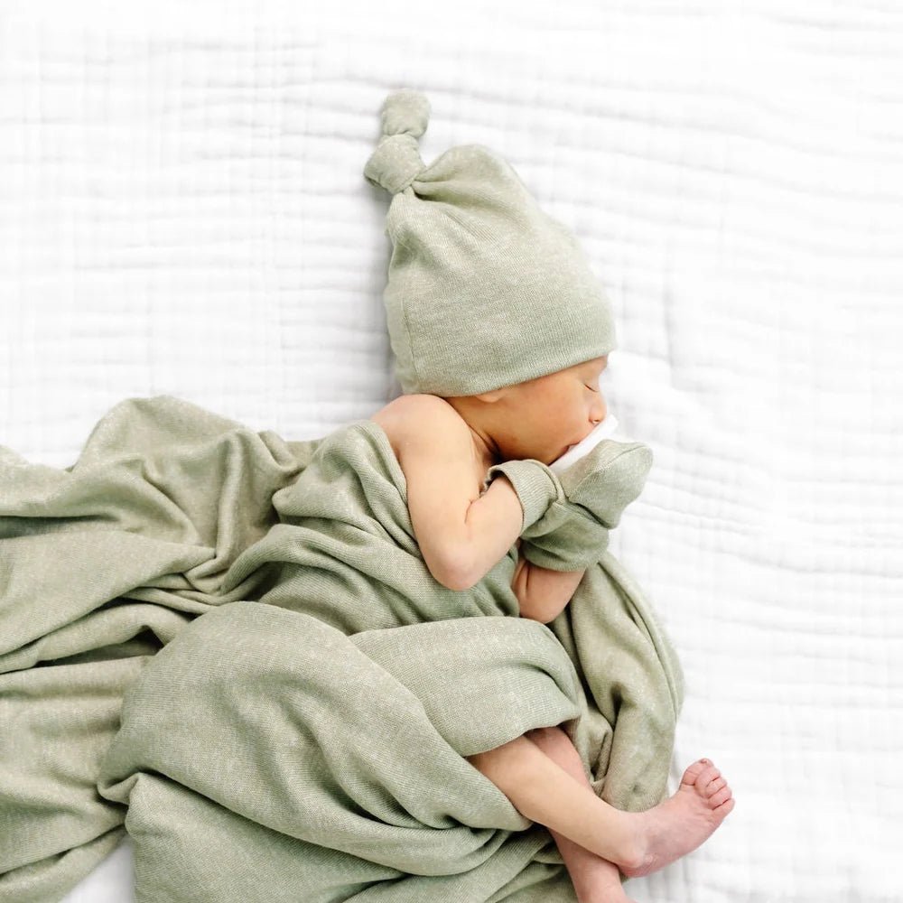 Collins Plush Knit Top Knot Hat - Lou Lou & Company Hats sold by Rosebud & Jo