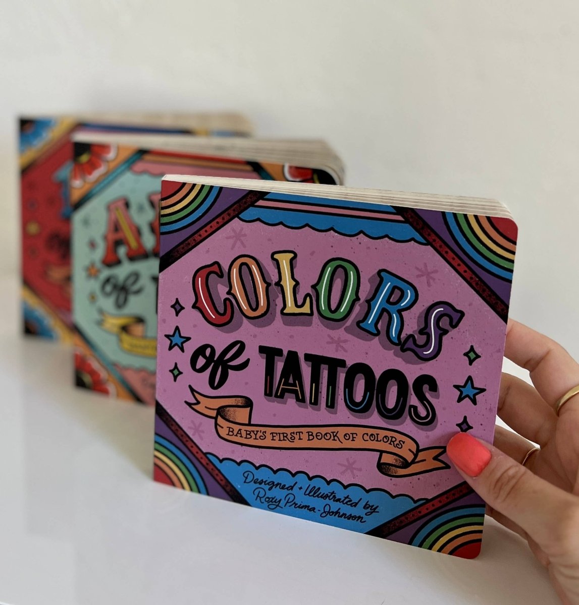 Colors of Tattoos - Kids Cool Board Book of Colors - Odd Bird Books sold by Rosebud & Jo