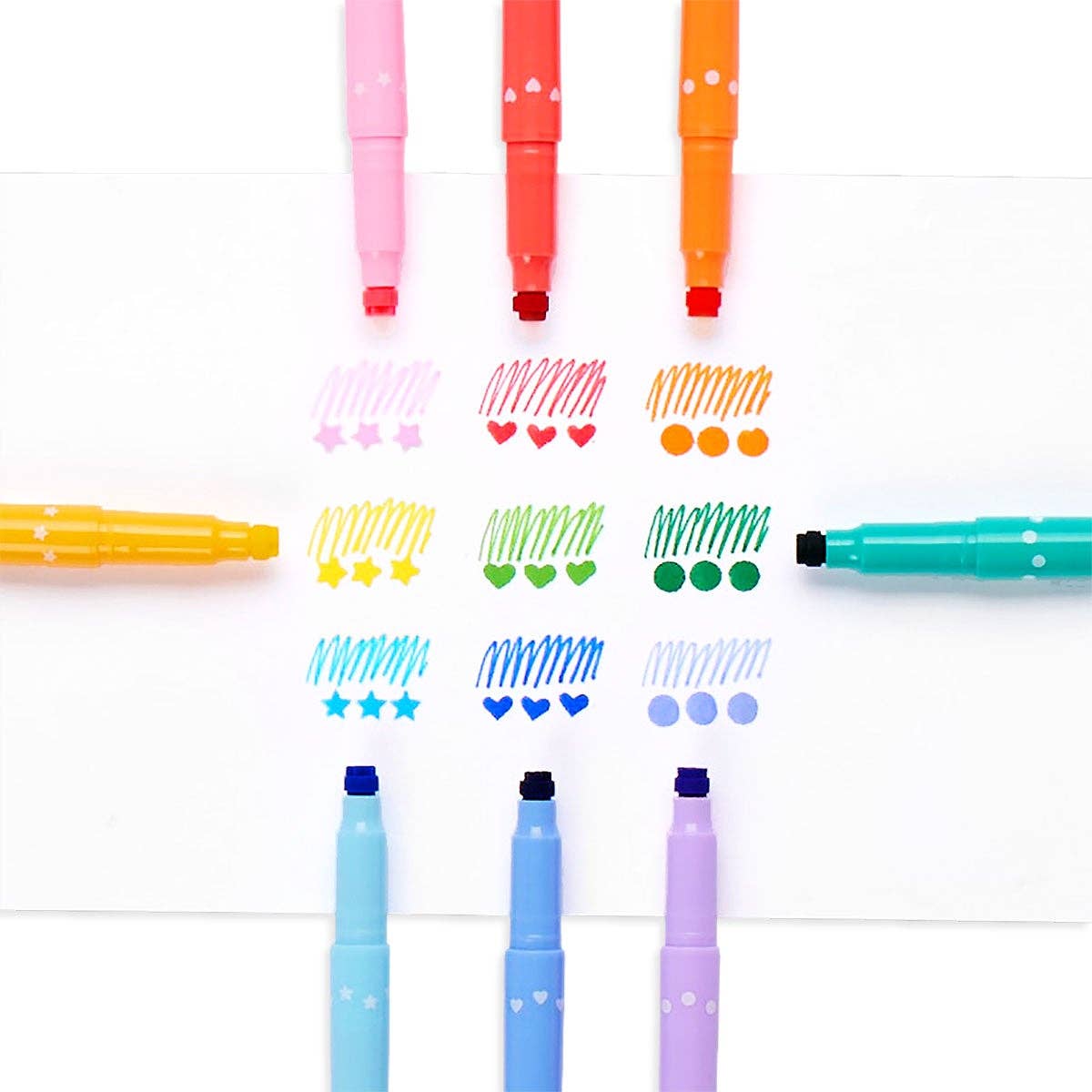 Confetti Stamp Double - Ended Markers - OOLY Art sold by Rosebud & Jo