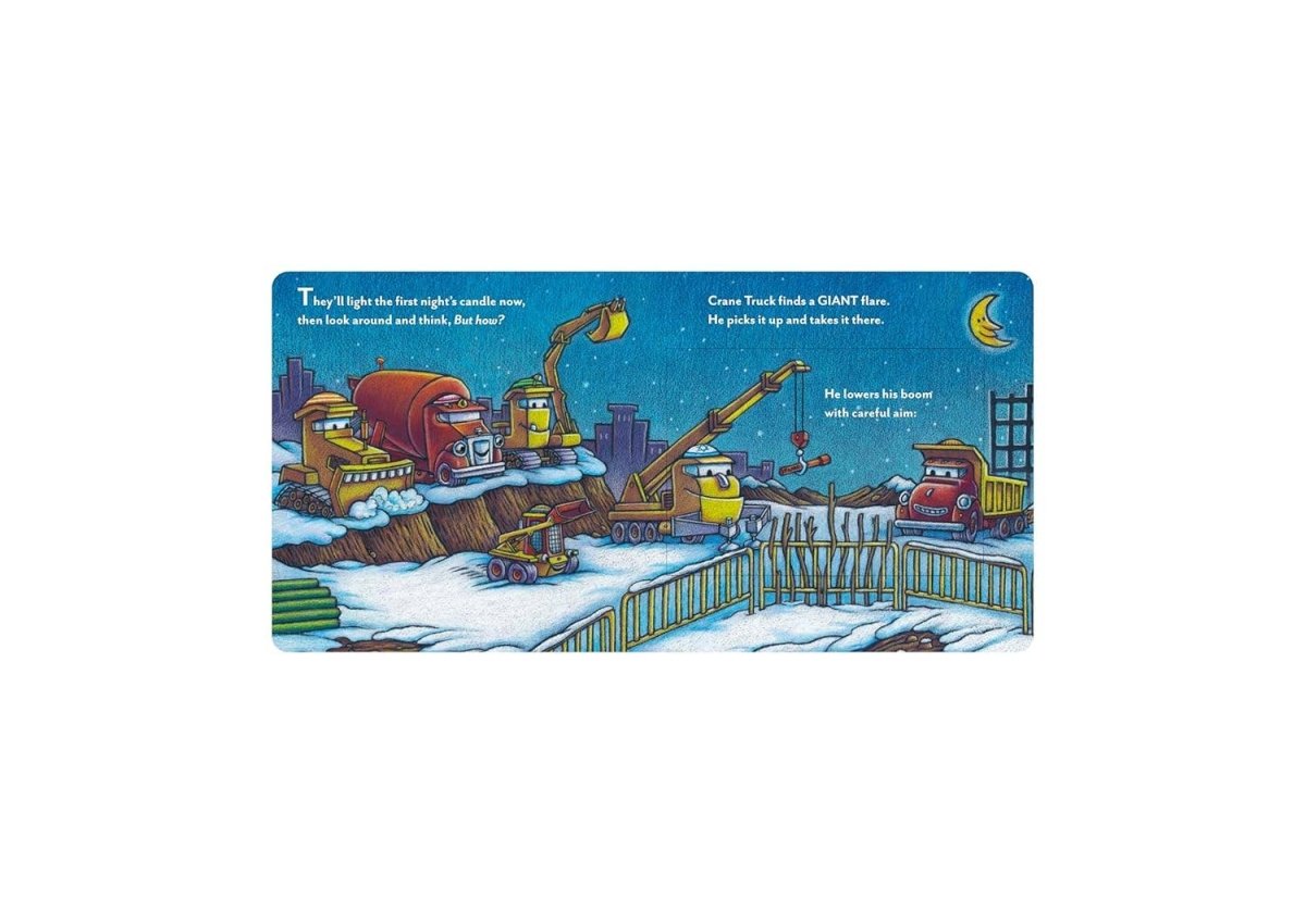 Construction Site Hanukkah Lights - Chronicle Books Book sold by Rosebud & Jo