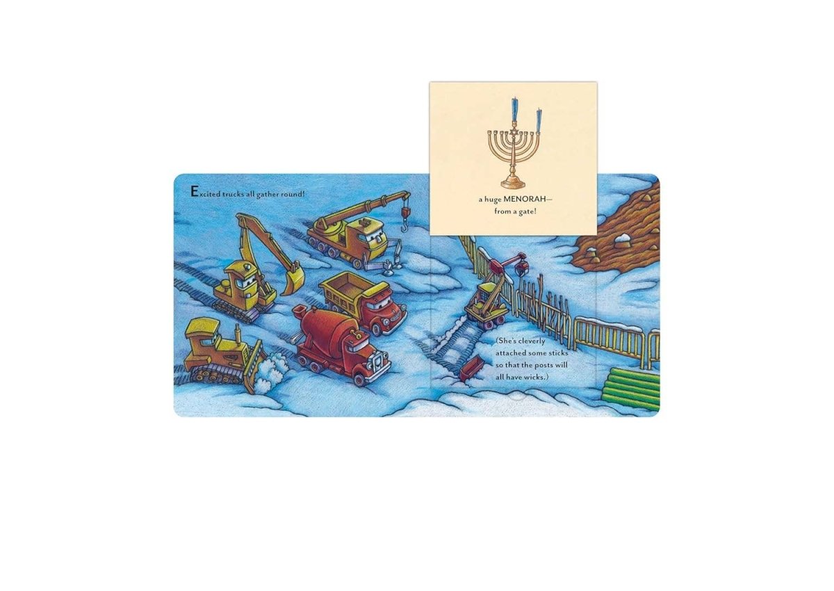 Construction Site Hanukkah Lights - Chronicle Books Book sold by Rosebud & Jo