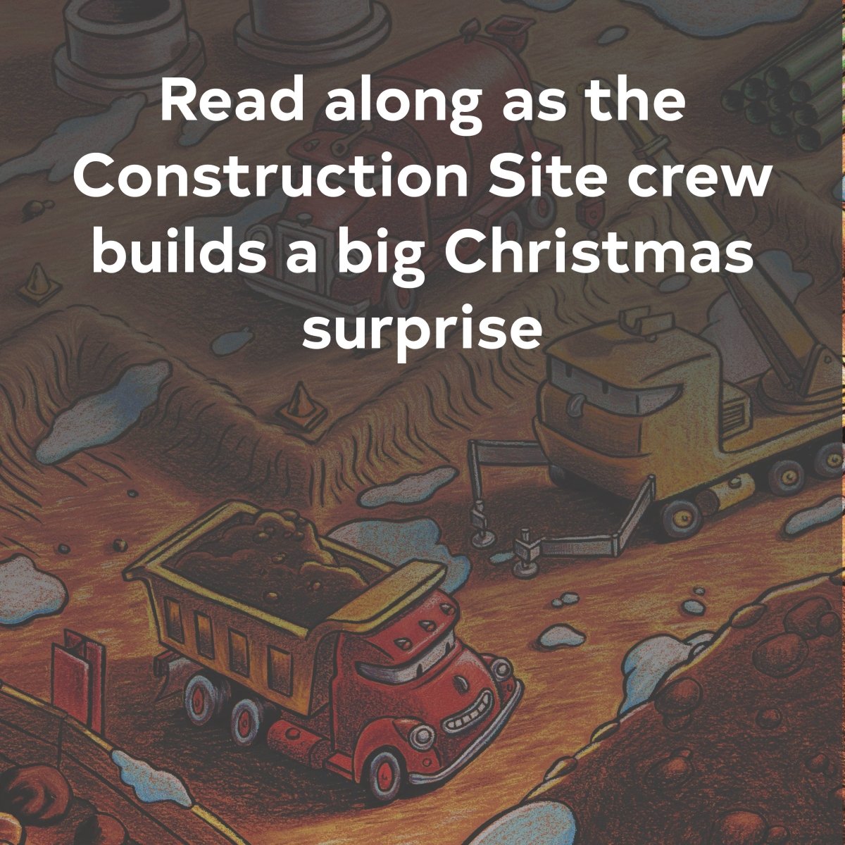 Construction Site on Christmas Night - Chronicle Books Book sold by Rosebud & Jo