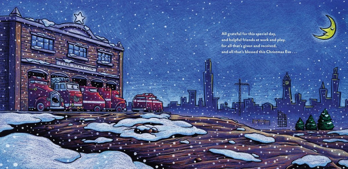 Construction Site on Christmas Night - Chronicle Books Book sold by Rosebud & Jo