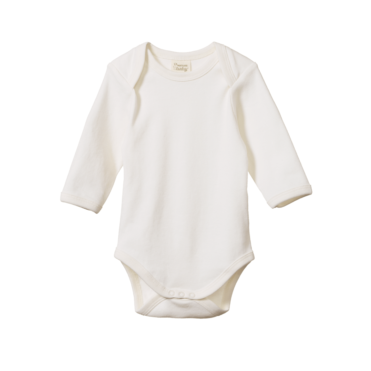 Cotton Long Sleeve Bodysuit in Natural - Nature Baby Baby & Toddler Clothing sold by Rosebud & Jo