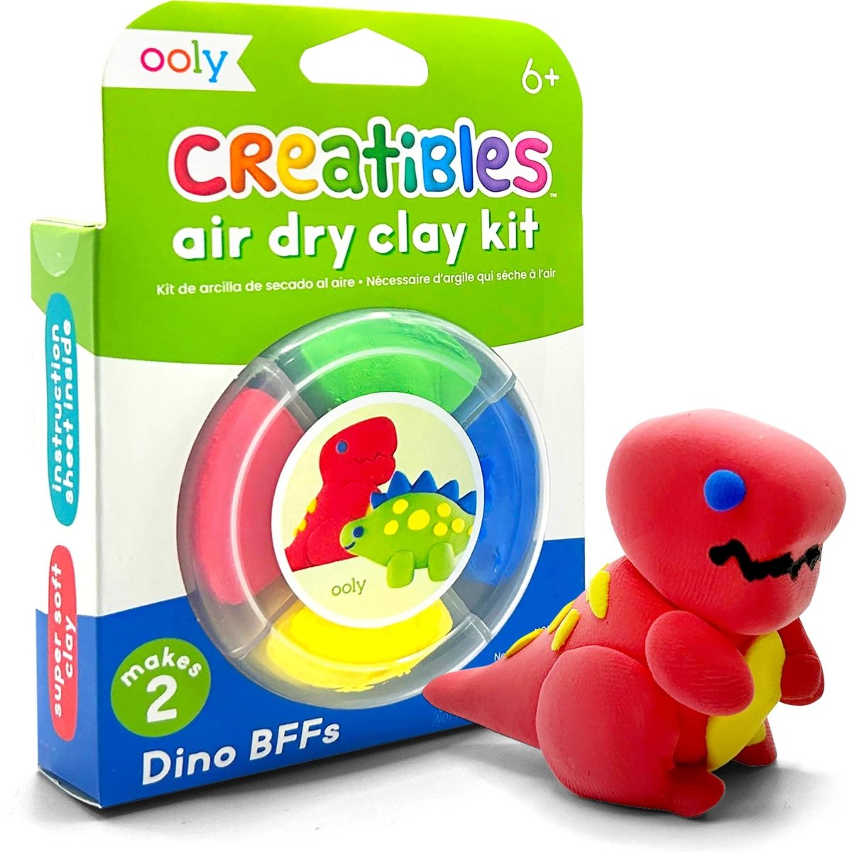 Creatibles D.I.Y. Air - Dry Clay Kit: Dino. BFFs - OOLY Art sold by Rosebud & Jo