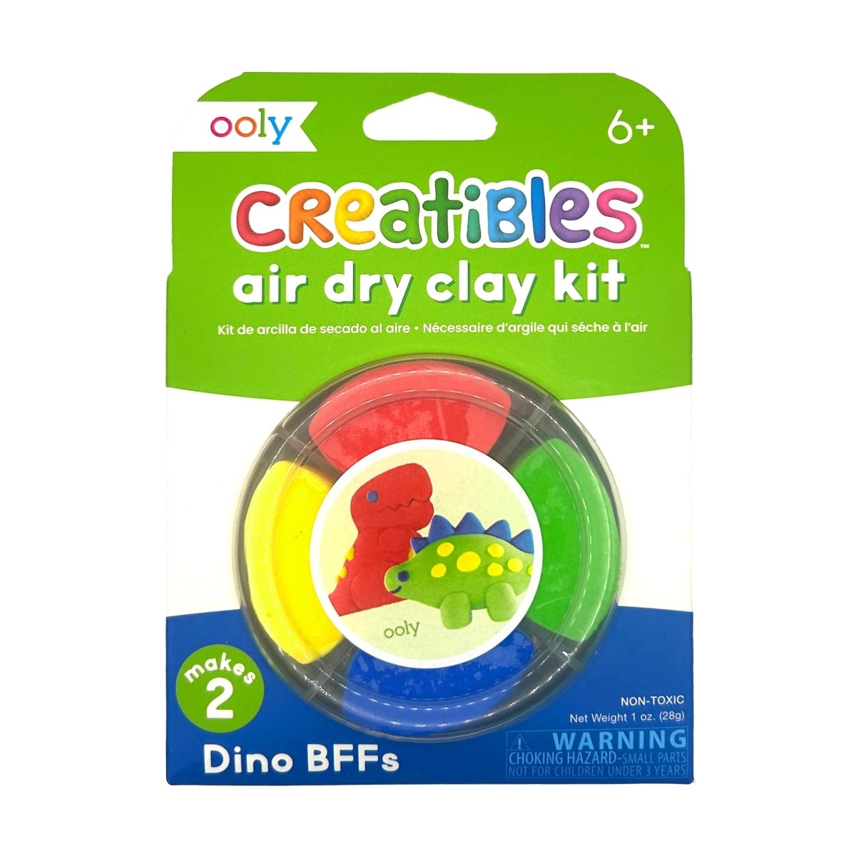 Creatibles D.I.Y. Air - Dry Clay Kit: Dino. BFFs - OOLY Art sold by Rosebud & Jo