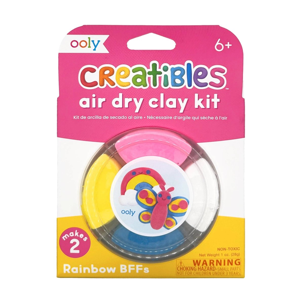 Creatibles D.I.Y. Air - Dry Clay Kit: Rainbow BFFs - OOLY Art sold by Rosebud & Jo