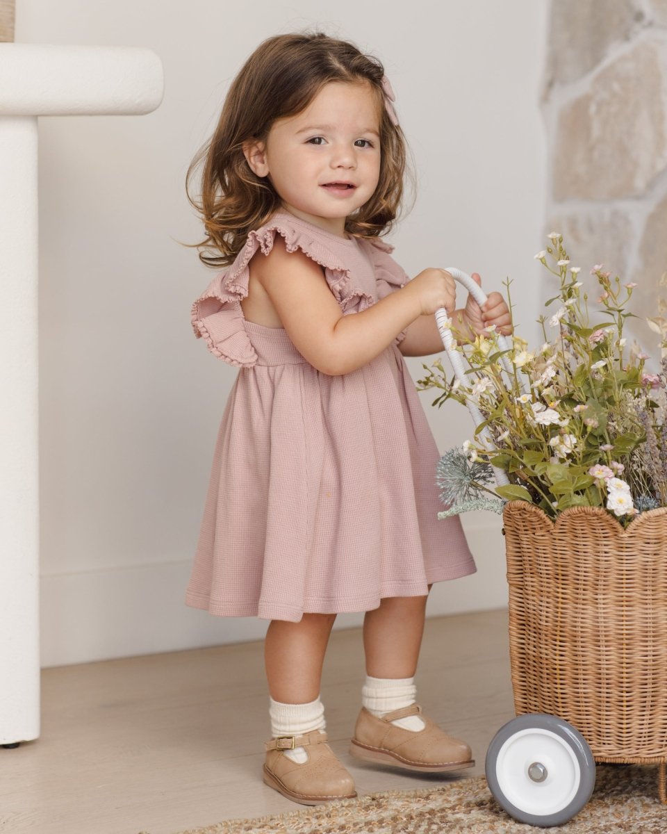 Daisy Dress || Mauve - Quincy Mae Dresses sold by Rosebud & Jo