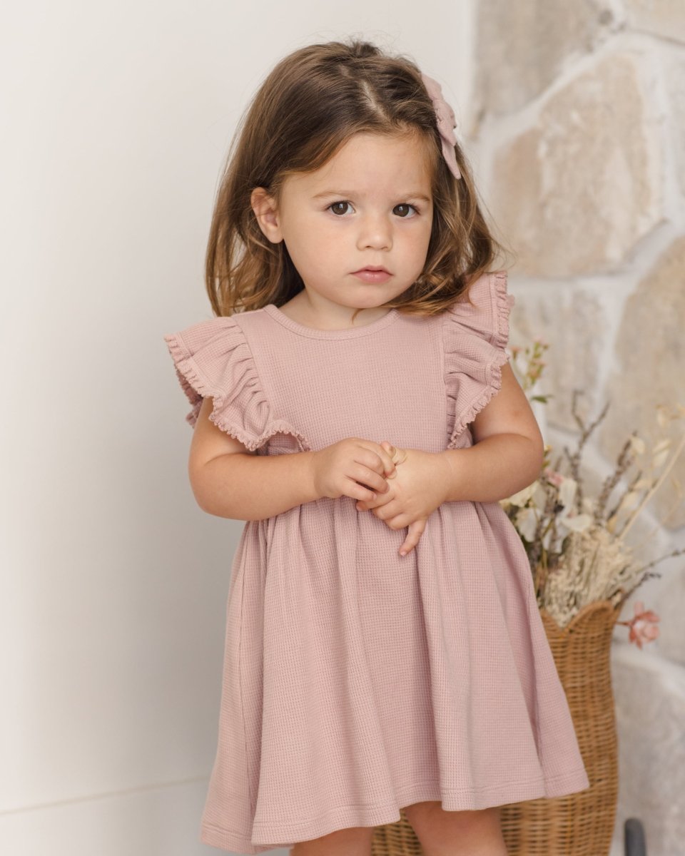 Daisy Dress || Mauve - Quincy Mae Dresses sold by Rosebud & Jo