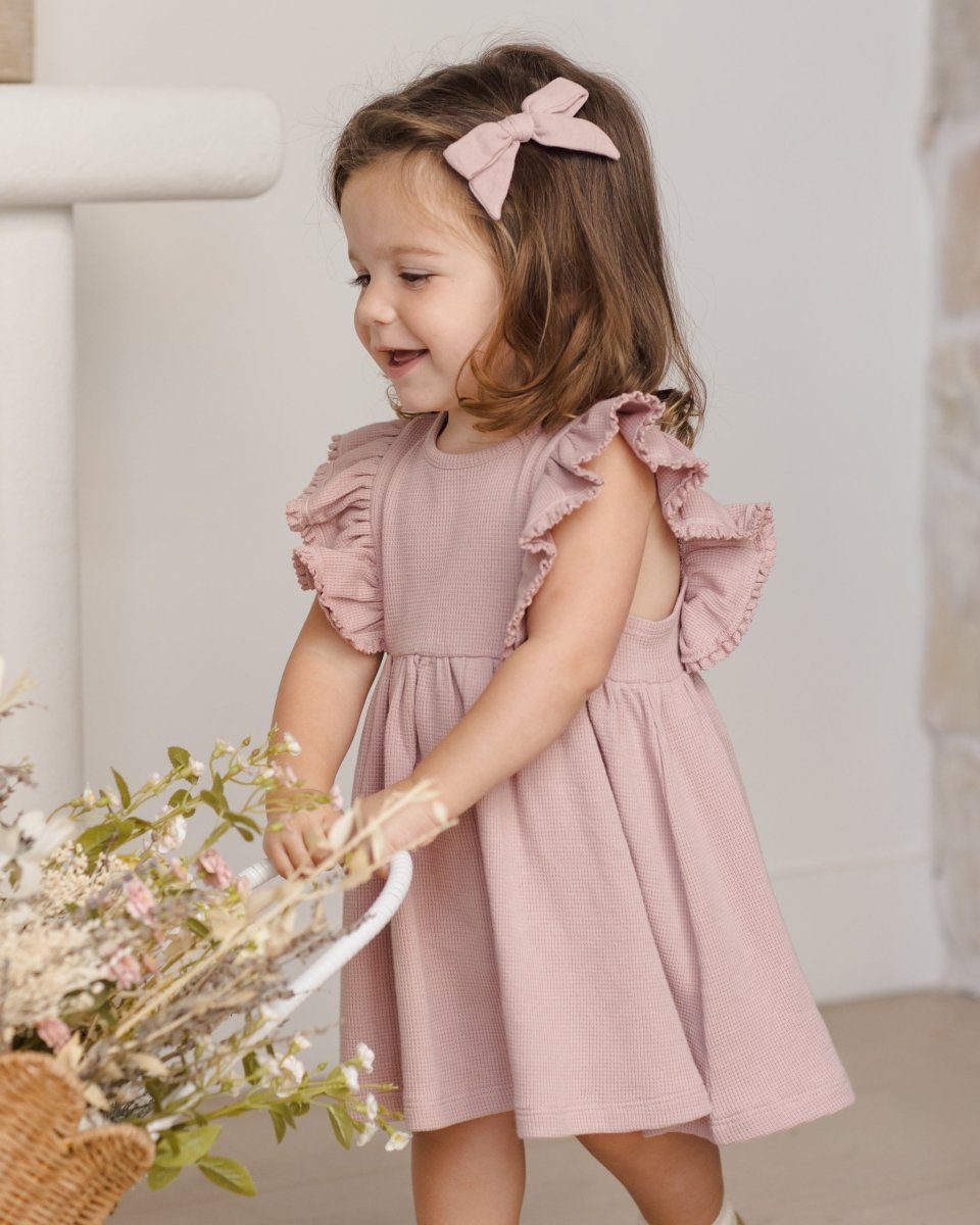 Daisy Dress || Mauve - Quincy Mae Dresses sold by Rosebud & Jo