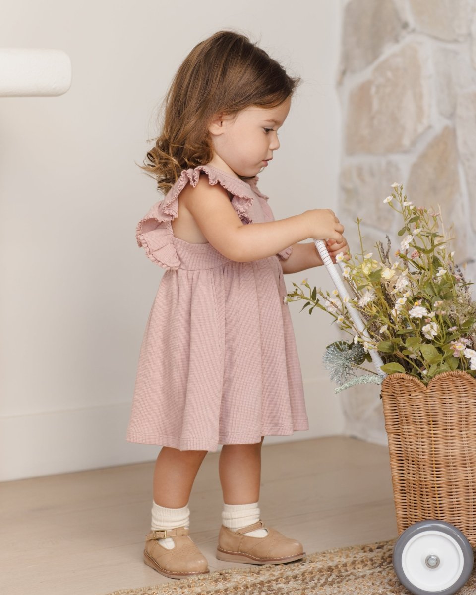 Daisy Dress || Mauve - Quincy Mae Dresses sold by Rosebud & Jo