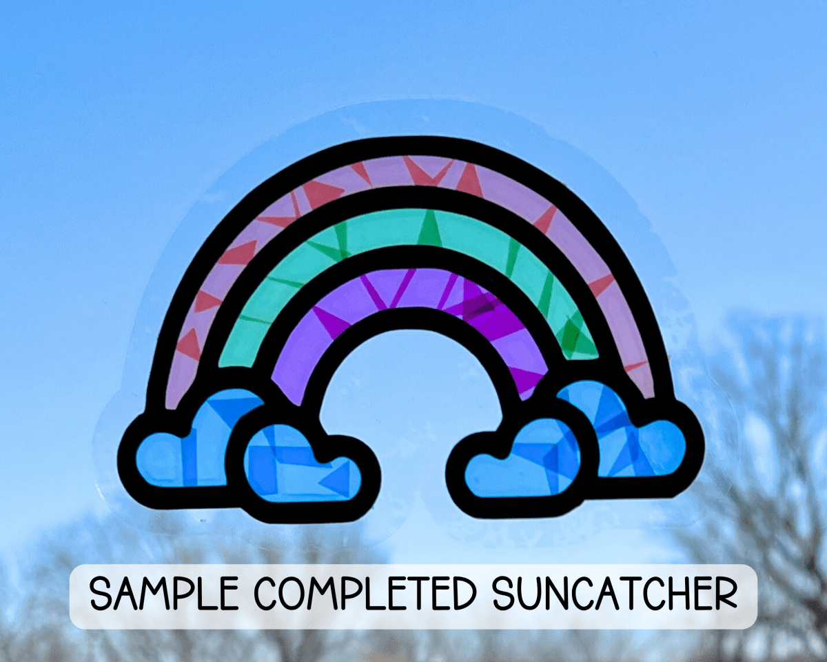 Daisy Flower Suncatcher Sticker Craft Kit for Kids - Calenlou Crafts Arts & Crafts sold by Rosebud & Jo