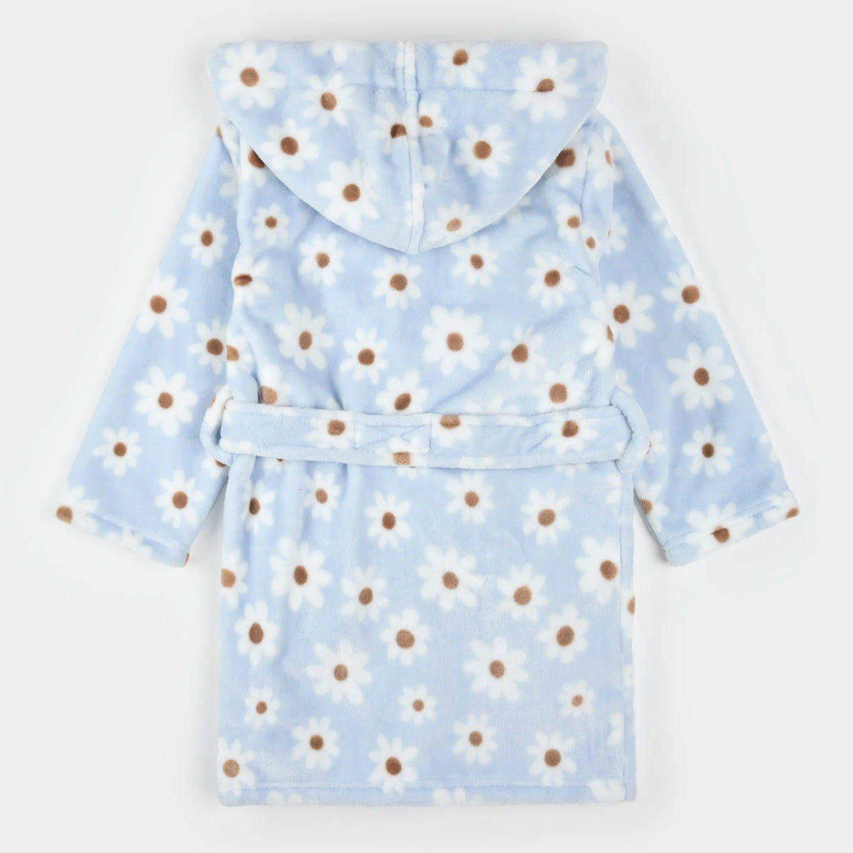 Daisy Print Light Blue Plush Robe - Petite Lem Baby & Toddler Clothing sold by Rosebud & Jo