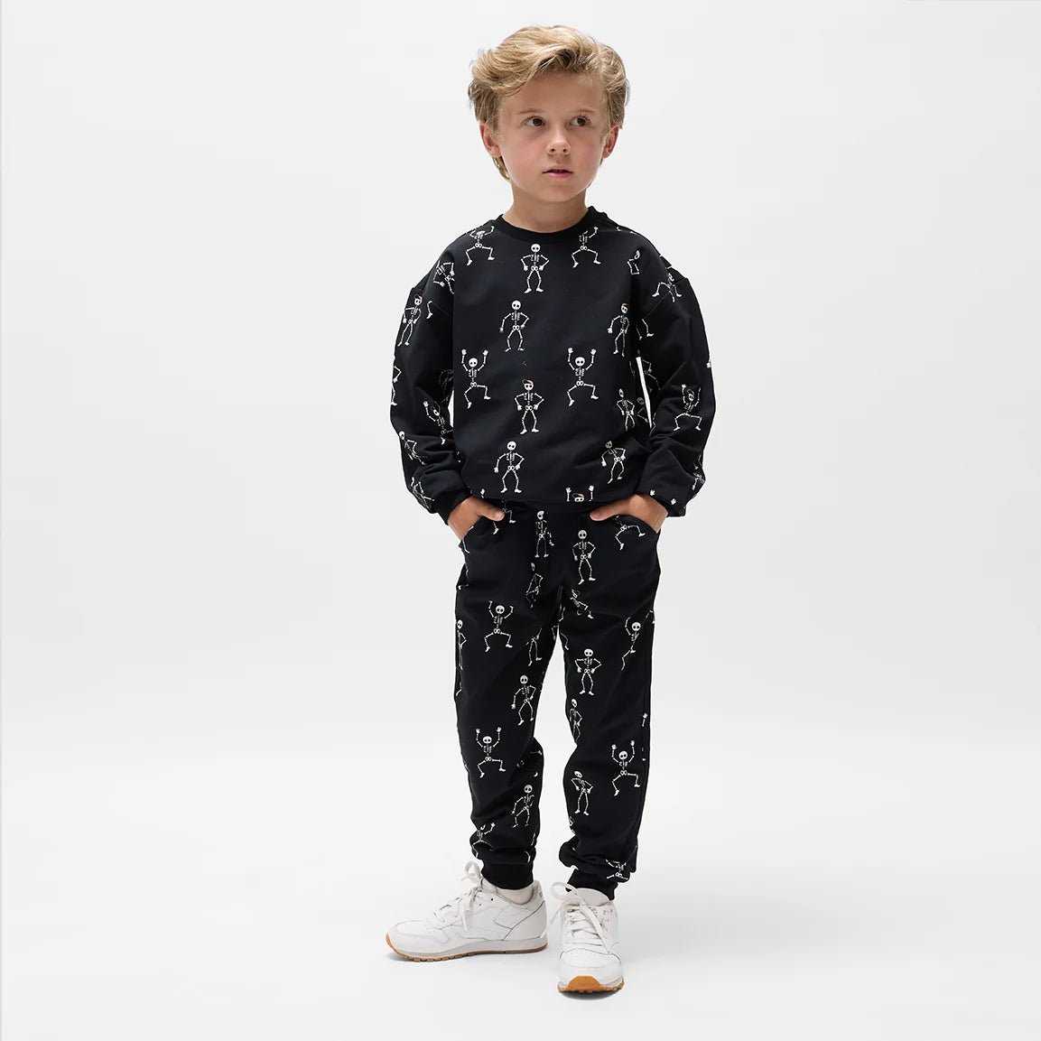 Dancing Glow-in-the-Dark Skeletons Sweatshirt - miles the label Baby & Toddler Clothing sold by Rosebud & Jo