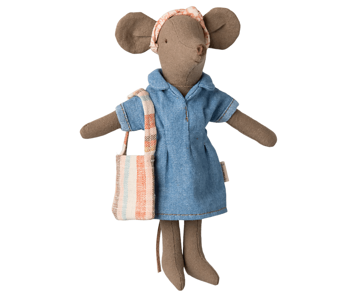Denim dress and bag, Mum mouse - Maileg Toys sold by Rosebud & Jo