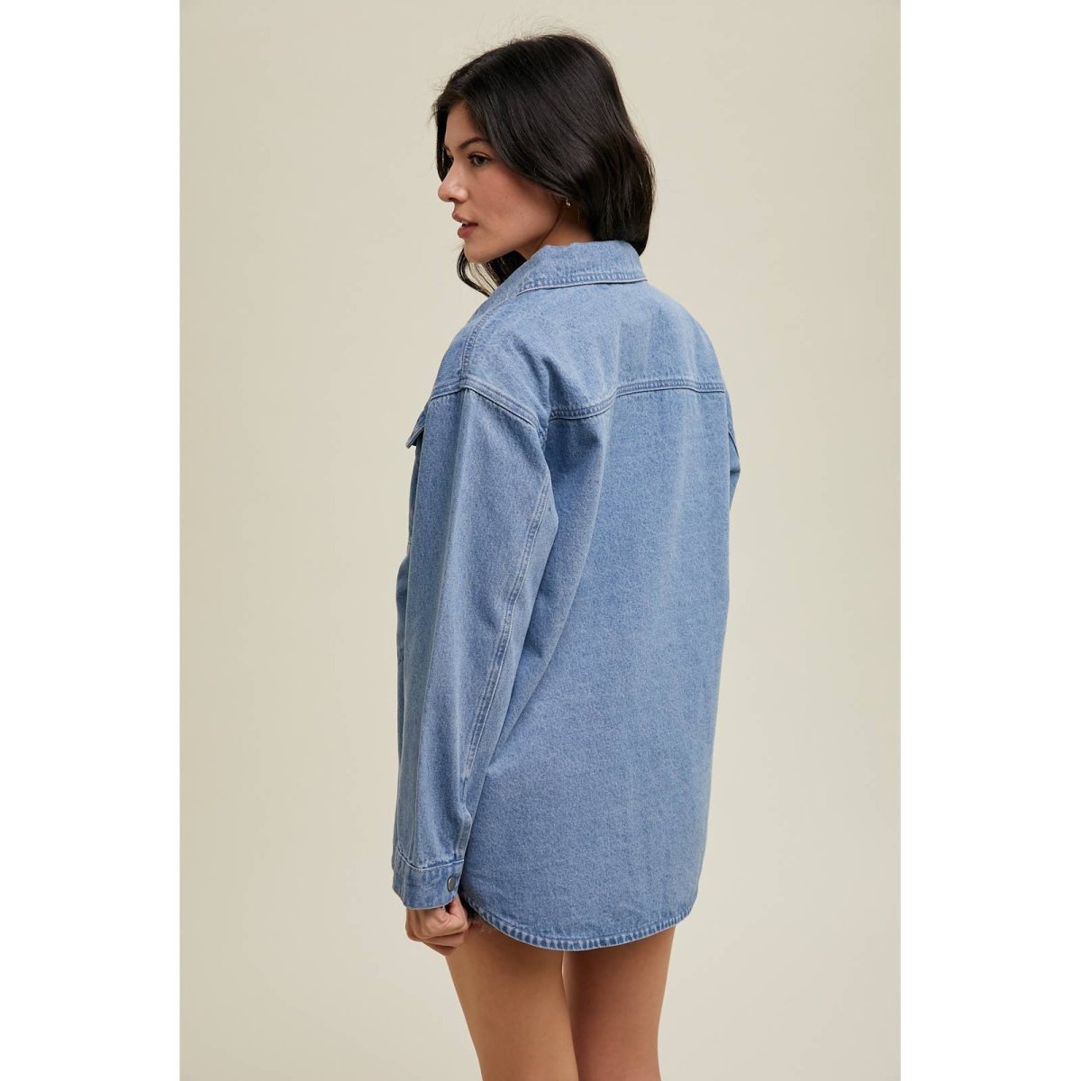 Denim Shacket - Wishlist Apparel Women's Clothing sold by Rosebud & Jo