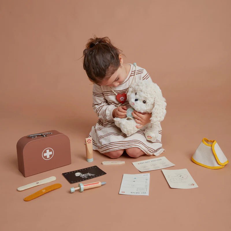 Dinkum Dog Vet Set – Pretend Play Doctor Kit for Kids - Olli Ella Toy sold by Rosebud & Jo