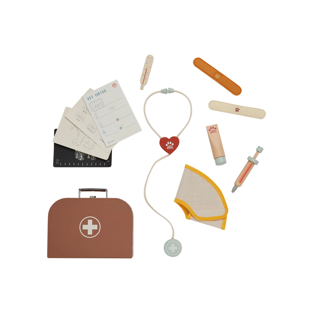 Dinkum Dog Vet Set – Pretend Play Doctor Kit for Kids - Olli Ella Toy sold by Rosebud & Jo