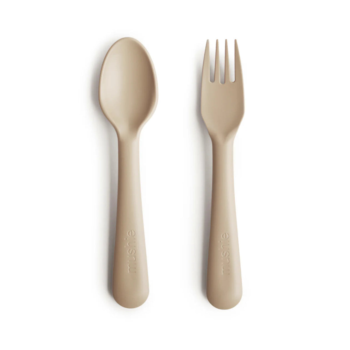 Dinnerware Fork and Spoon Set - mushie sold by Rosebud & Jo