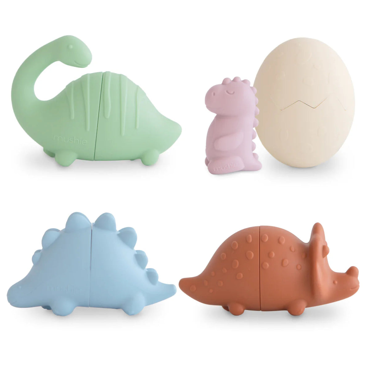 Dino Mold Free Bath Play Set - Mushie Bath Toy sold by Rosebud & Jo