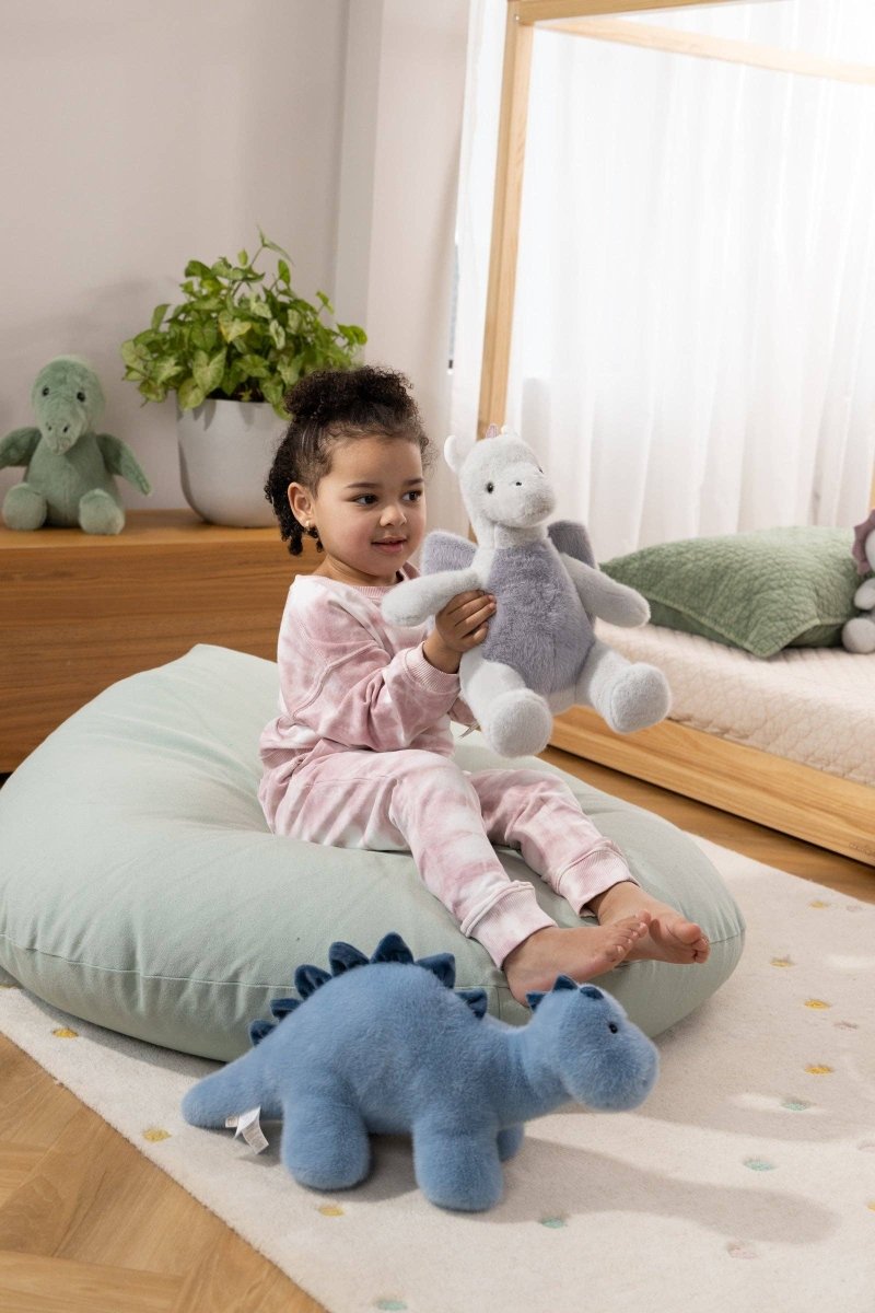 Dino Plush Toy - Grey Dragon - Coco Village Stuffed Animals sold by Rosebud & Jo