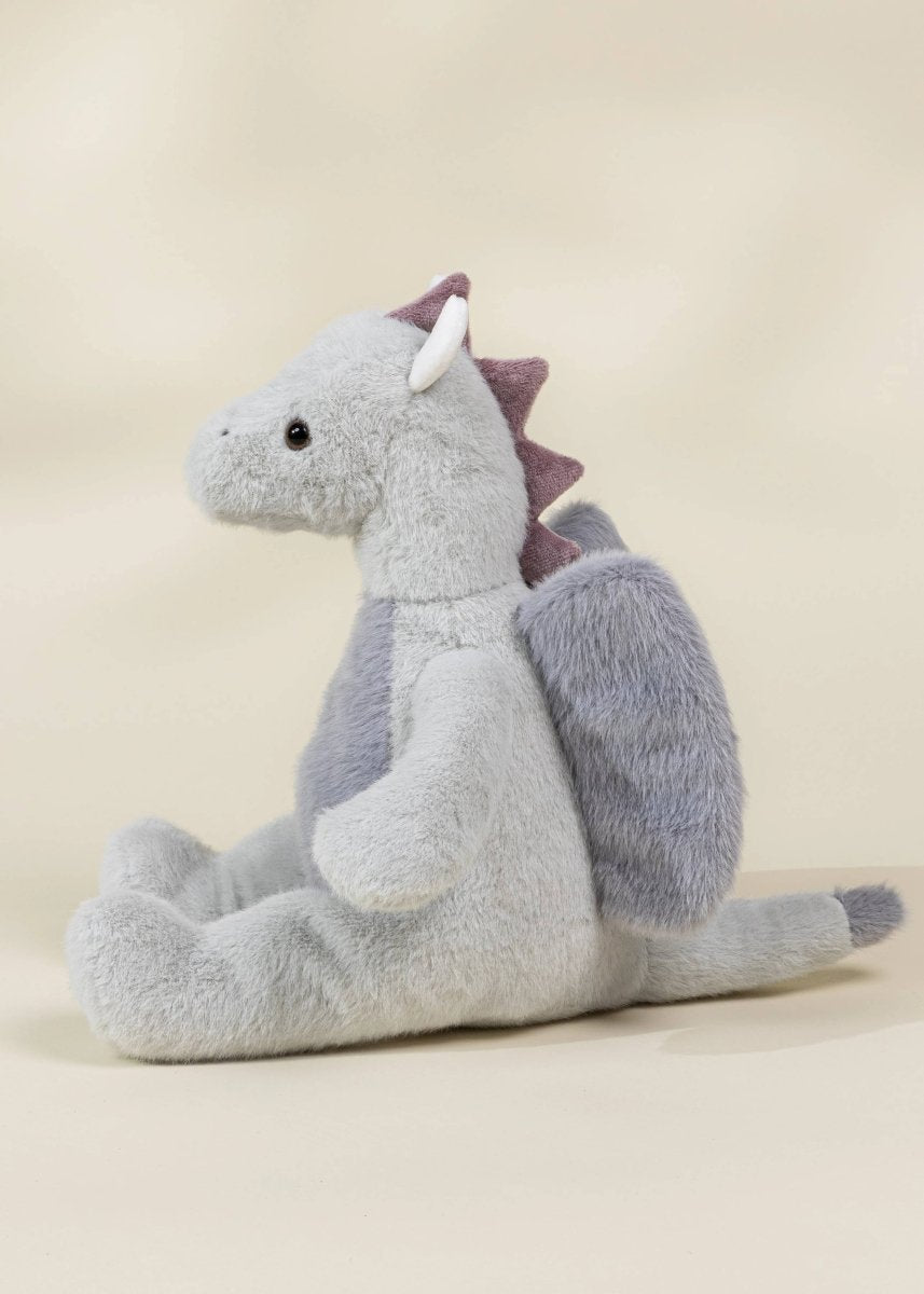 Dino Plush Toy - Grey Dragon - Coco Village Stuffed Animals sold by Rosebud & Jo
