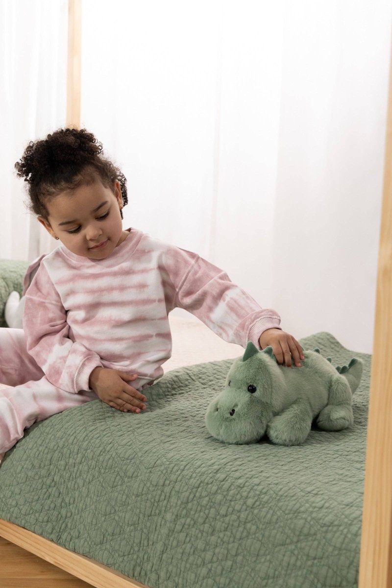 Dino Plush Toy - Light Green Stegosaurus - Coco Village Stuffed Animals sold by Rosebud & Jo