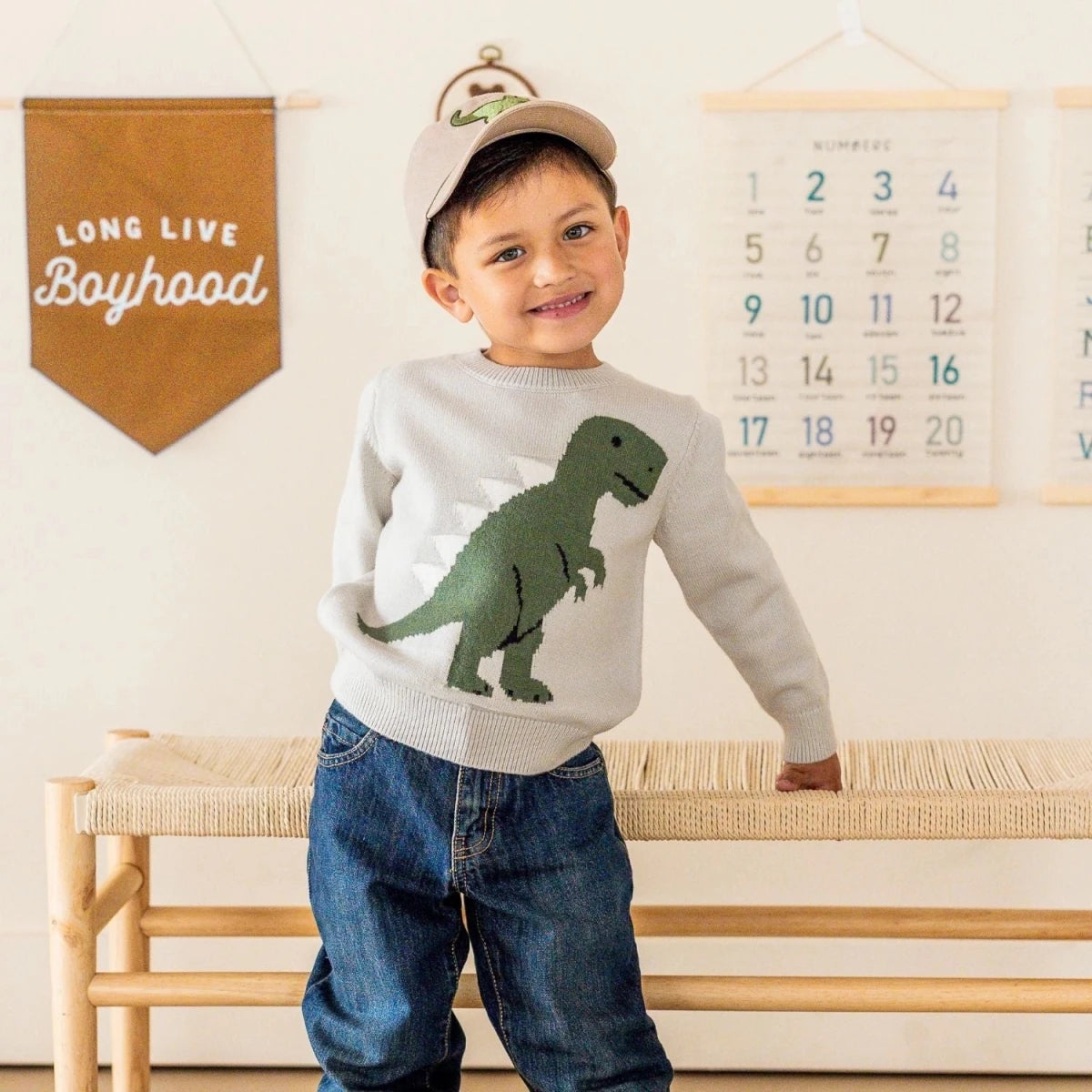 Dinosaur Patch Baseball Hat - Sweet Wink Hats sold by Rosebud & Jo