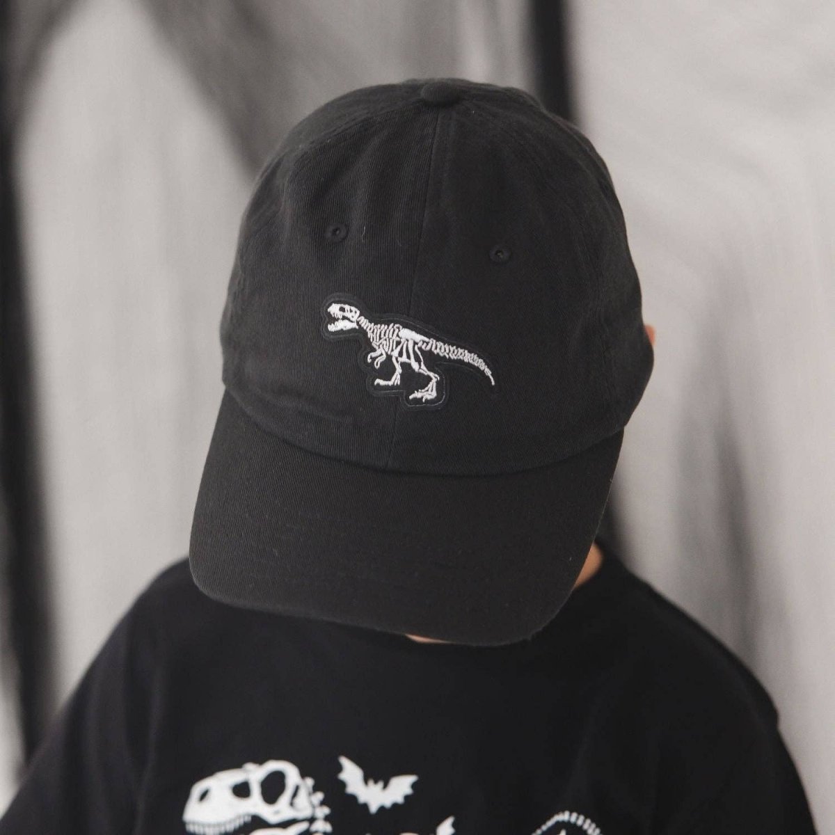 Dinosaur Skeleton Patch Halloween Baseball Hat - Sweet Wink Hats sold by Rosebud & Jo