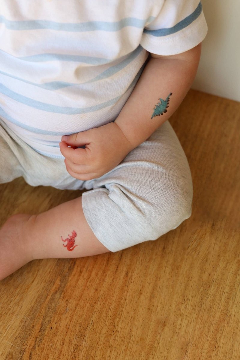 Dinosaur Temporary Tattoos for Kids - Saint & Company Toys sold by Rosebud & Jo