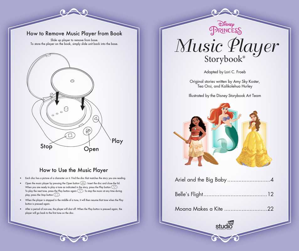 Disney Princess Music Player Storybook - Simon & Schuster Books sold by Rosebud & Jo