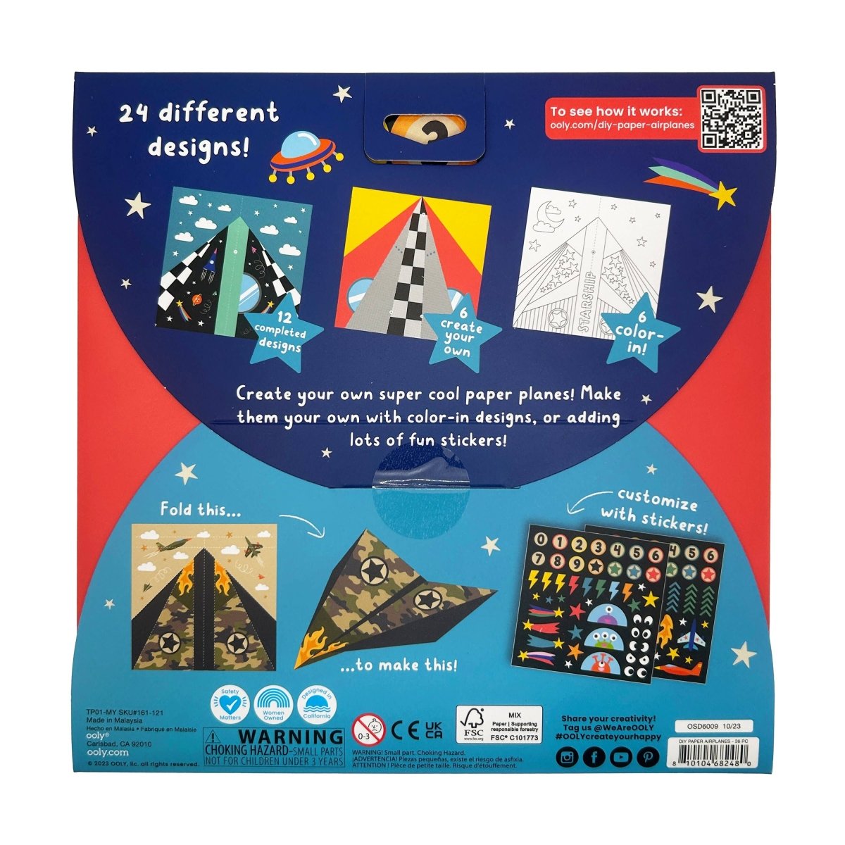 D.I.Y. Paper Air Planes Activity Kit - OOLY Art sold by Rosebud & Jo