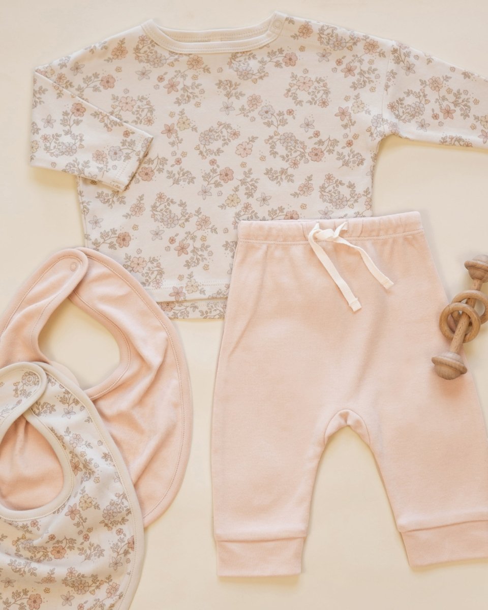 Drawstring Pant || Dusty Rose - Quincy Mae Bottoms sold by Rosebud & Jo