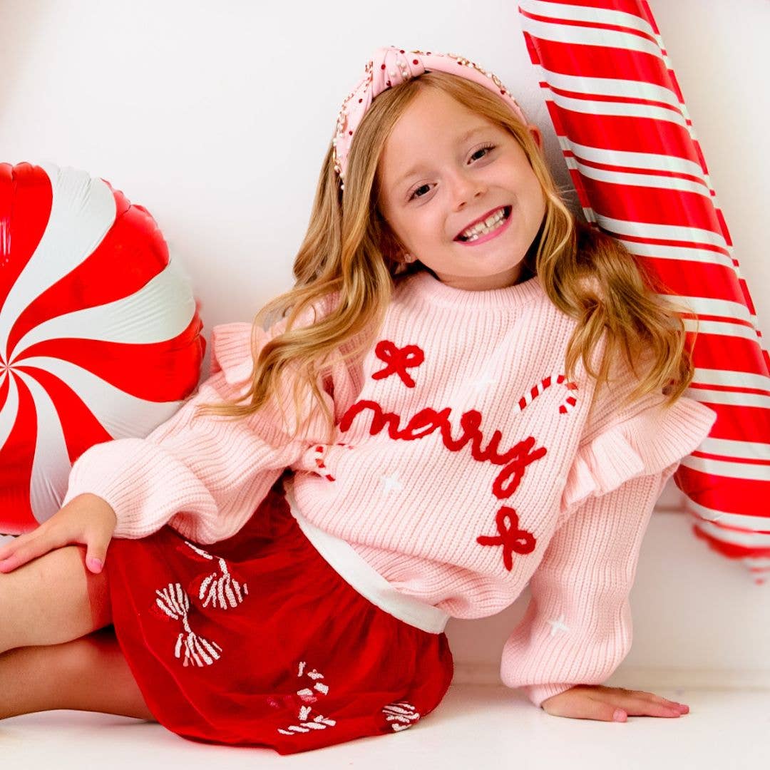 Candy Cane Christmas Gemstone Headband